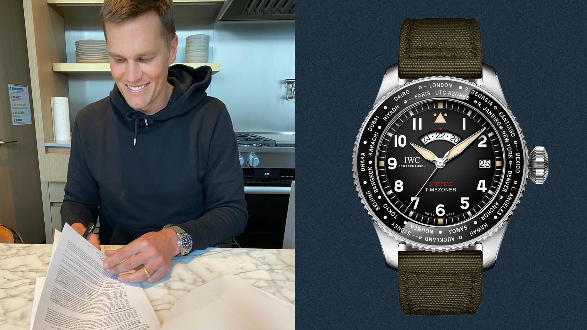 Tom Brady Signed His New Bucs Contract While Wearing An Equally New Watch 8056