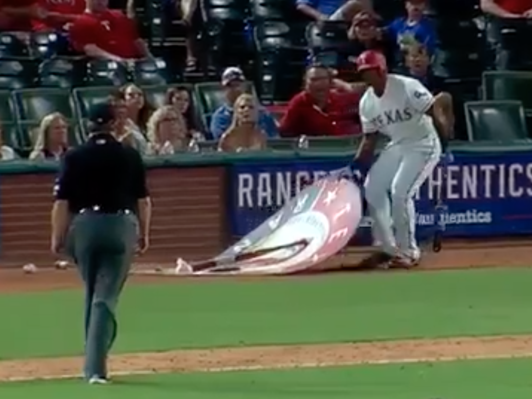 Adrian Beltre got ejected for moving an on-deck circle in one of the  strangest baseball scenes you'll see