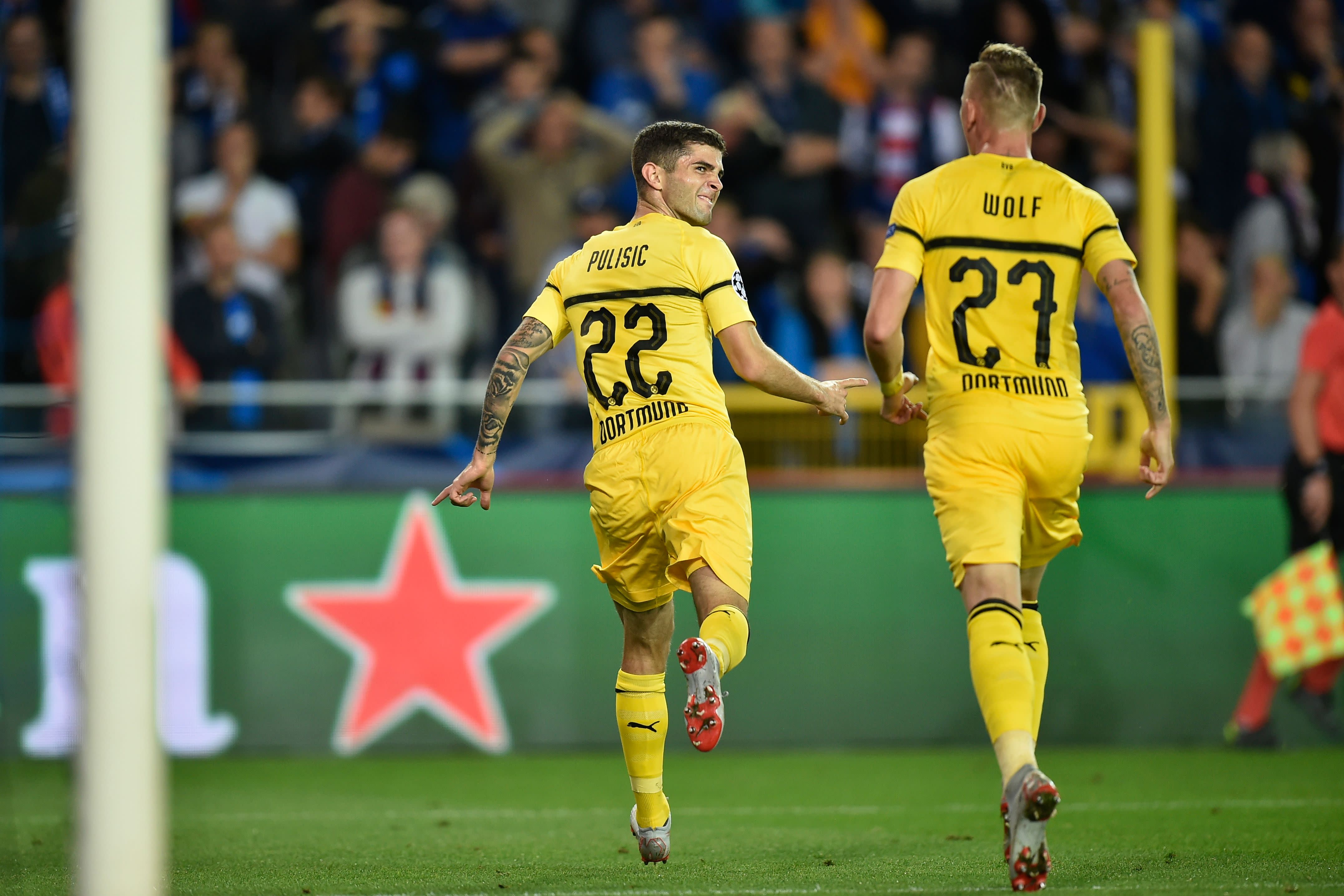 Champions League: Christian Pulisic scores winner for Dortmund