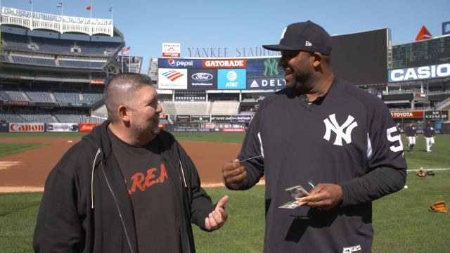 CC Sabathia opens old baseball cards