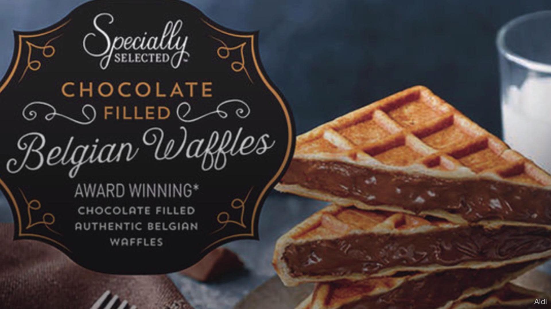 Aldi Is Selling Chocolate Filled Belgian Waffles And Breakfast Will