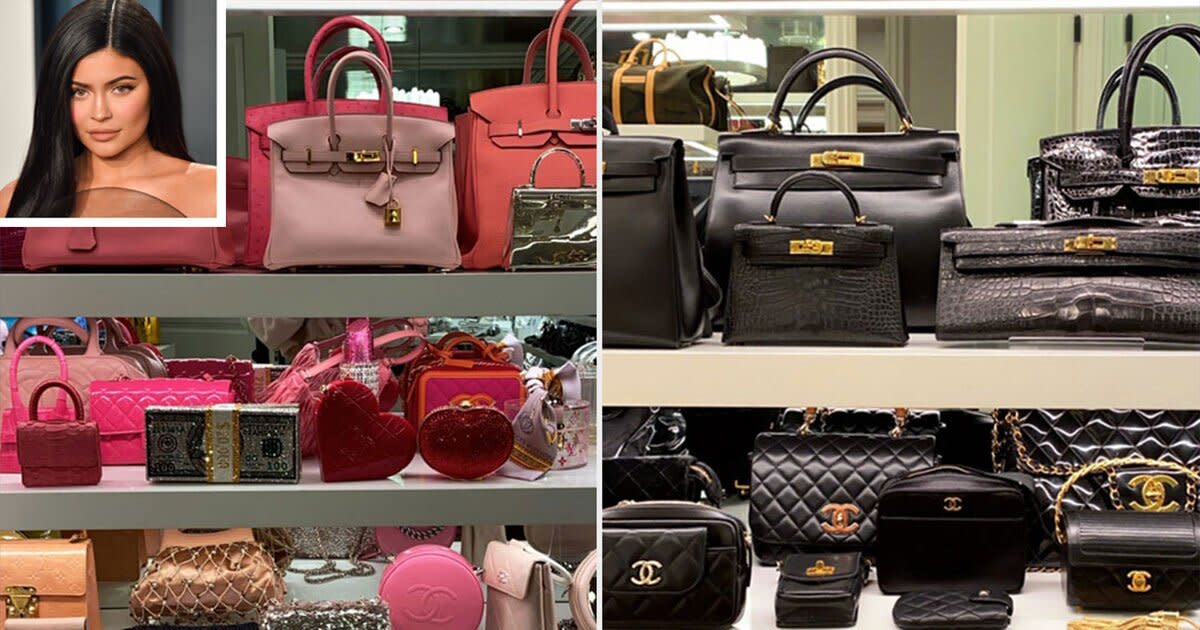 Kylie Jenner Shows Off Her Huge Handbag Closet Featuring Over 20 Hermès ...