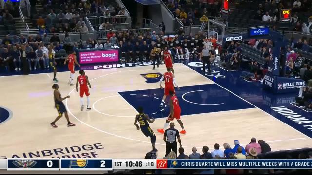 Buddy Hield with a deep 3 vs the New Orleans Pelicans