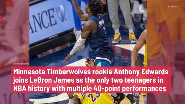 Anthony Edwards sets Timberwolves rookie record for 20-point games