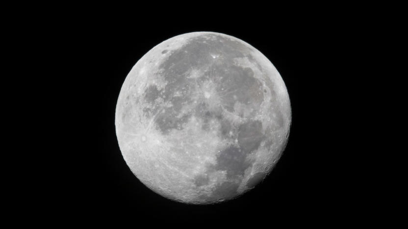 A brilliant full moon rises over the Launch Complex 39 area at NASA's Kennedy Space Center in Florida. A brilliant full moon rises over the Launch Complex 39 area at NASA's Kennedy Space Center in Florida. 