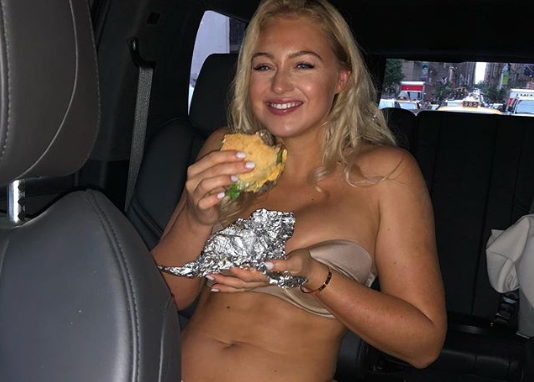 534px x 382px - Iskra Lawrence gets shamed for revealing photo with burger