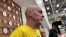 Pacers coach Rick Carlisle discusses Indiana's playoff rivalry with the Knicks.