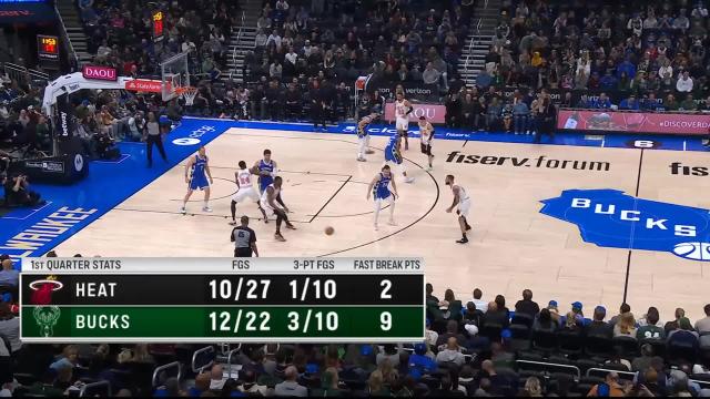 Bam Adebayo with an assist vs the Milwaukee Bucks