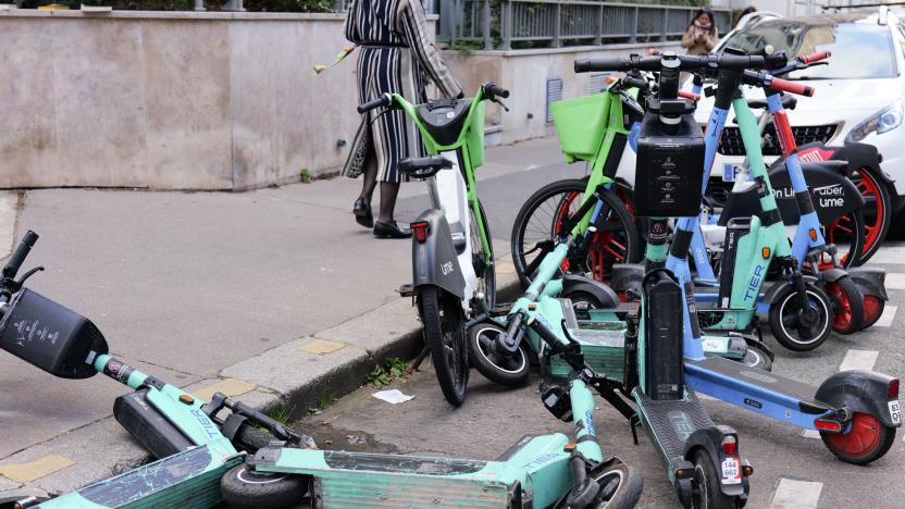 Paris residents vote in a landslide to ban e-scooter rentals