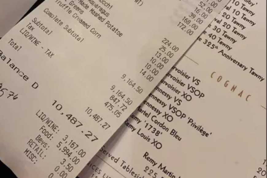 Highest NFL Dinner Bill [Video]