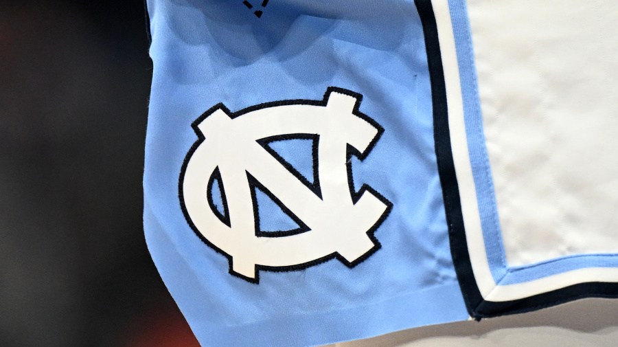 Getty Images - WASHINGTON, DC - MARCH 14: A view of the North Carolina Tar Heels logo on their uniform during the game against the Florida State Seminoles in the Quarterfinals of the ACC Men's Basketball Tournament  at Capital One Arena on March 14, 2024 in Washington, DC. (Photo by G Fiume/Getty Images)