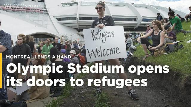 Montreal, Olympic Stadium offer help to refugees