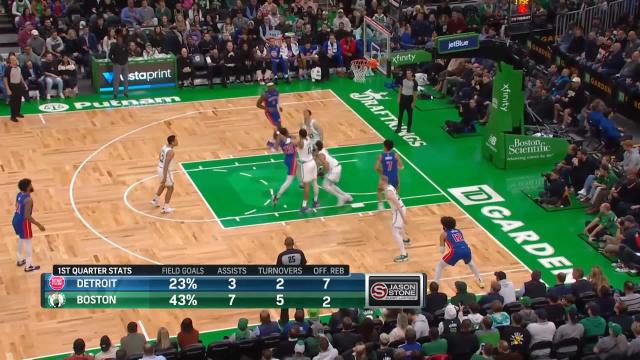 Jalen Duren with a dunk vs the Boston Celtics