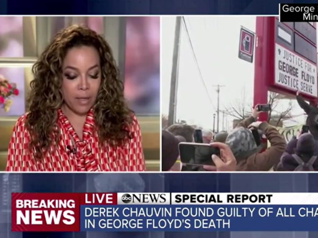 I Am So Relieved Sunny Hostin Breaks Down On Air Following Chauvin Guilty Verdict