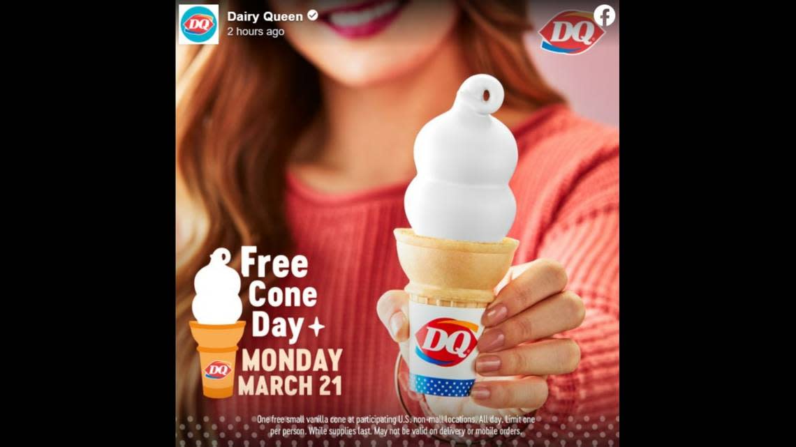 Dairy Queen is treating customers to free ice cream. Here’s how to get a cone