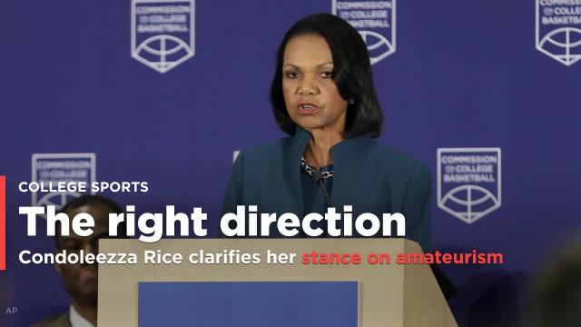 Condoleezza Rice says student-athletes should be able to "benefit from name, image and likeness”