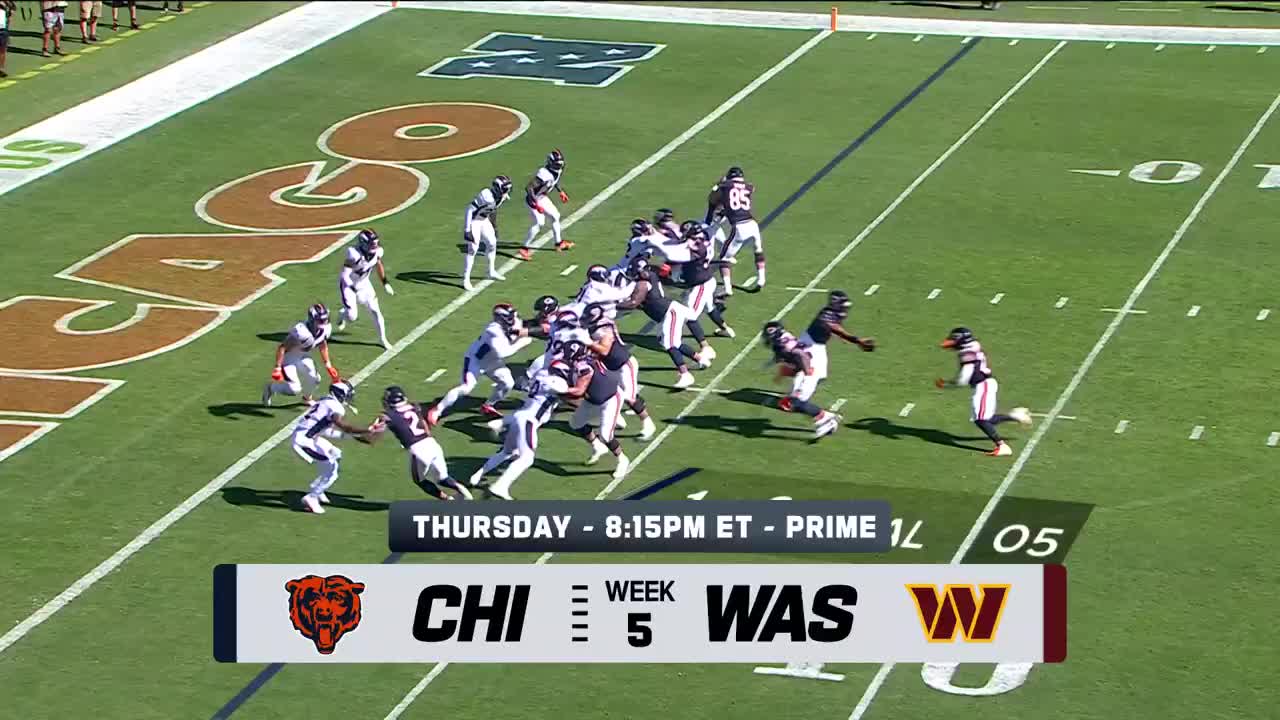 Watch Bears vs Commanders NFL 2023 in South Korea on  Prime