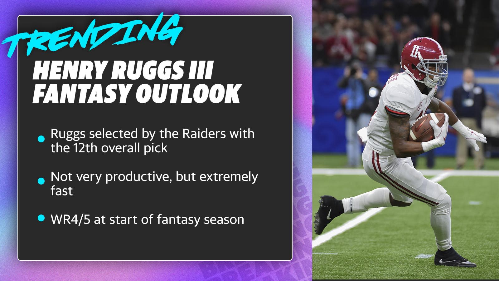 Henry Ruggs III: Raiders' next speedy wide receiver?