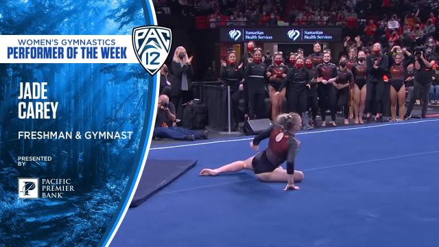 No. 14 Oregon State’s Jade Carey named Pac-12 Gymnast and Freshman/Newcomer of the Week