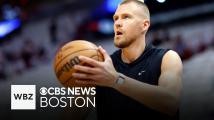 Celtics' Kristaps Porzingis on potentially returning for Game 1 of the NBA Finals