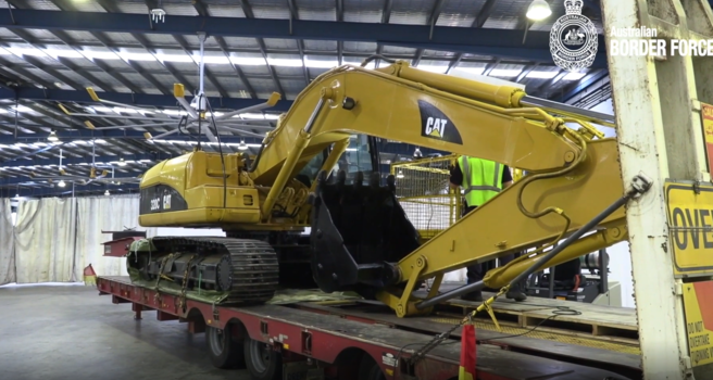 Excavator Packed With 384 Kilograms Of Cocaine Leads To Two Arrests In Bungendore