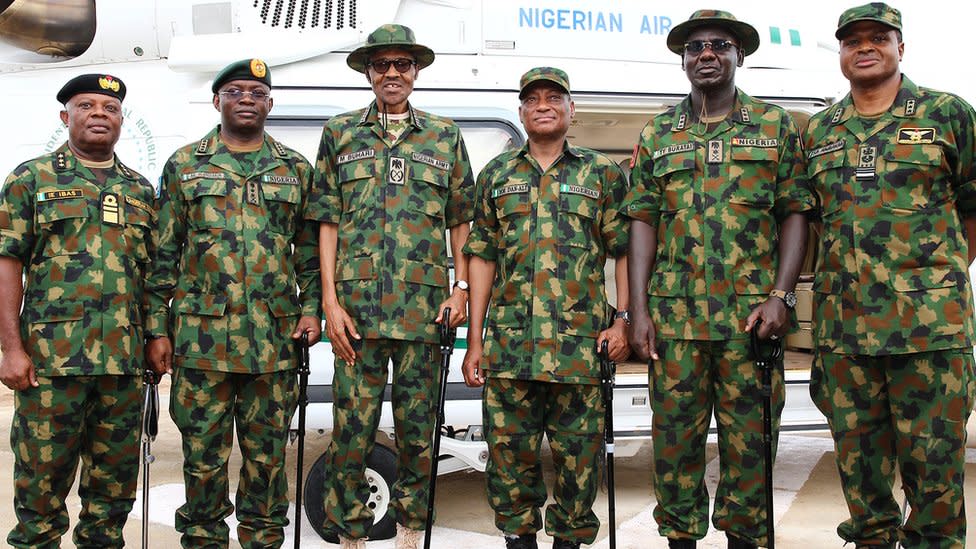 Nigeria’s President Buhari dismisses chiefs of the armed forces