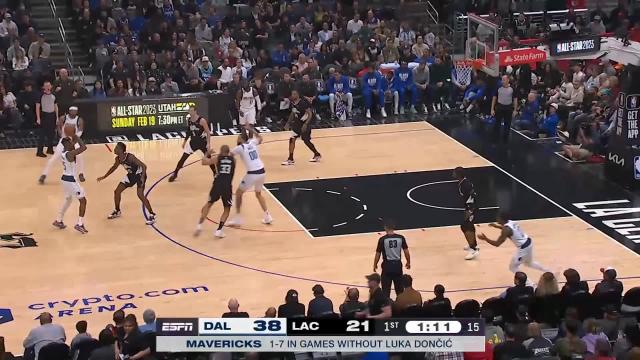 JaVale McGee with a dunk vs the LA Clippers