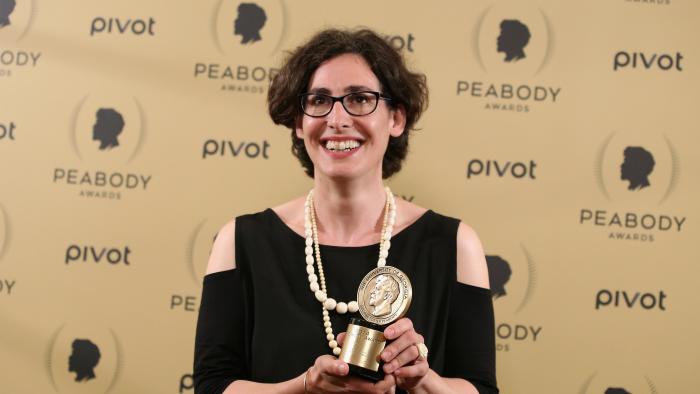 NEW YORK, NY - MAY 31:  Sarah Koenig poses with her award at The 74th Annual Peabody Awards Ceremony at Cipriani Wall Street on May 31, 2015 in New York City.  (Photo by Jemal Countess/Getty Images for Peabody Awards)