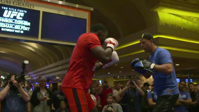 UFC 187: Open Workout Highlights