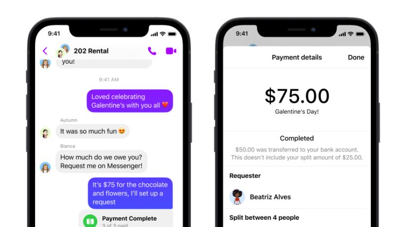 Facebook's Split Payment feature