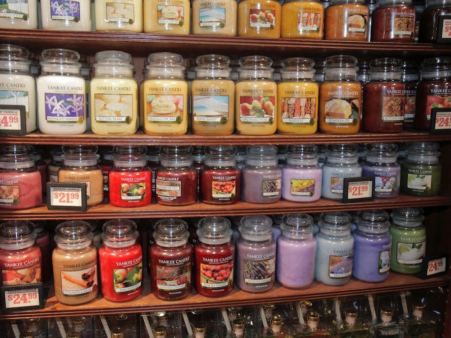 Customers are flooding Yankee Candle's Amazon reviews with claims that the candl..