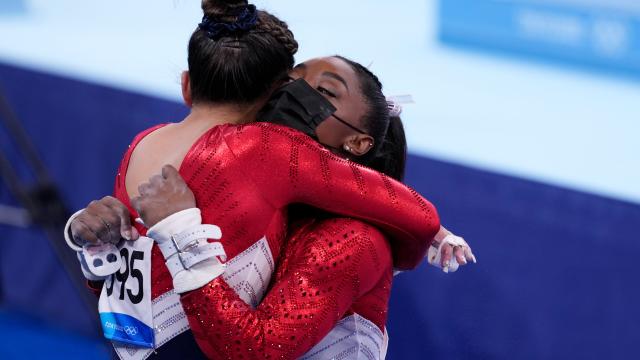 Simone Biles withdraws from all-around competition, Katie Ledecky wins her first gold of Tokyo 2020, Team USA Men's Basketball rolls on Iran | What You Missed