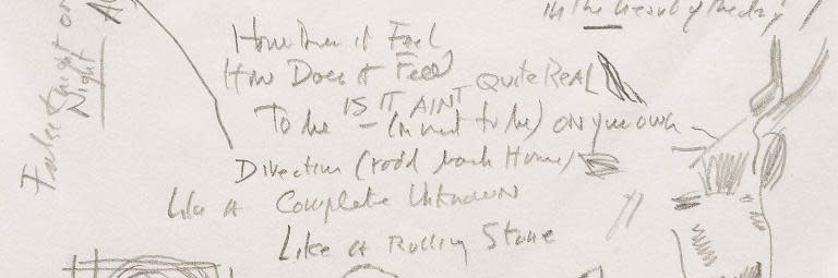 Bob Dylan Lyrics To Headline 3 5 Mn Ny Music Auction