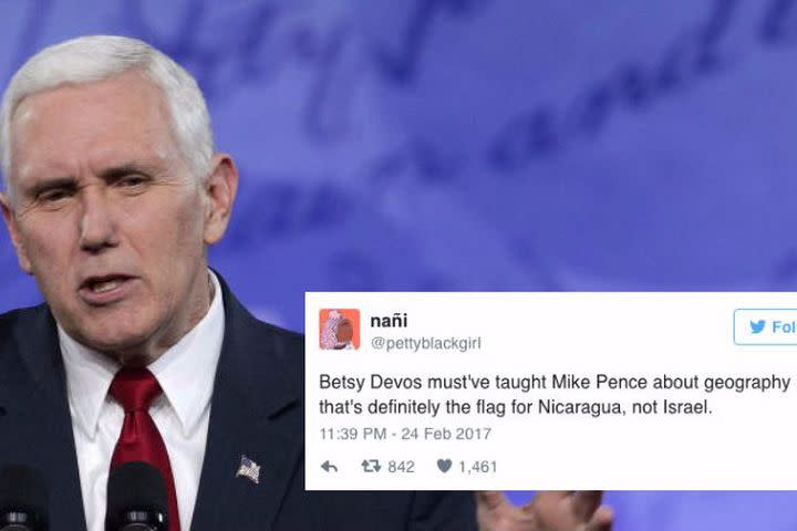 Mike Pence&#39;s pro-Israel tweets really couldn&#39;t have gone worse