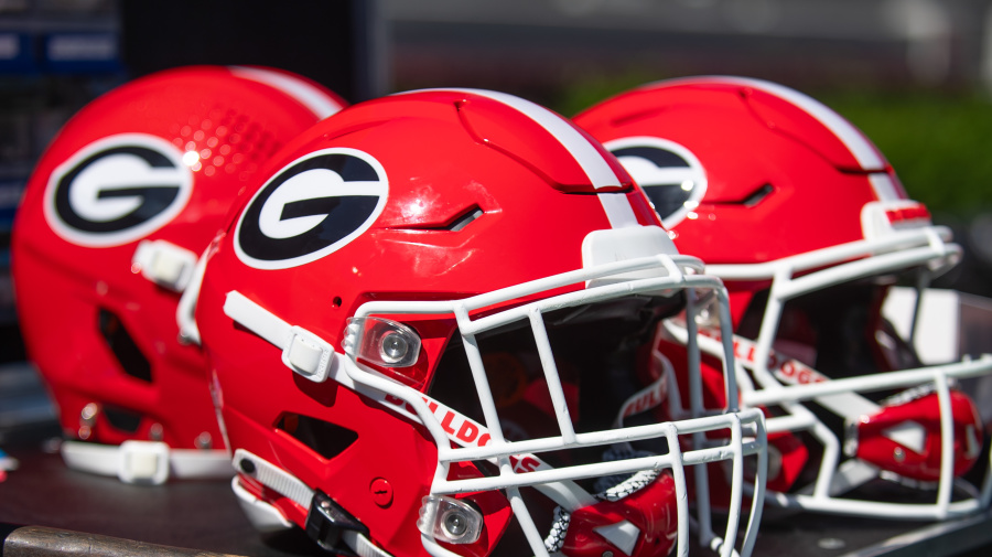 Getty Images - ATHENS, GA - APRIL 13:  Georgia Bulldogs helmets during the G-Day Red and Black Spring Game on April 13, 2024, at Sanford Stadium in Athens, GA. (Photo by John Adams/Icon Sportswire via Getty Images)