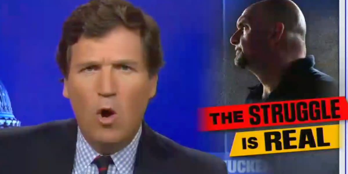 Tucker Carlson's Latest Attack On Democrat John Fetterman Comes Back To Bite Him