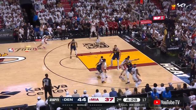 Kyle Lowry with an assist vs the Denver Nuggets