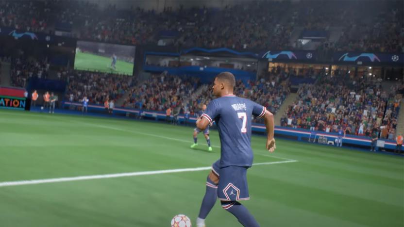 Kylian Mbappe in 'FIFA 22'