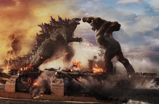 GODZILLA battles KONG in Warner Bros. Pictures’ and Legendary Pictures’ action adventure “GOZILLA VS. KONG,” a Warner Bros. Pictures and Legendary Pictures release.