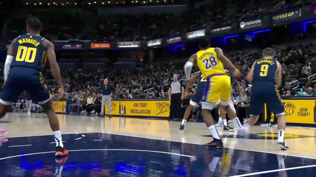 Rui Hachimura with an and one vs the Indiana Pacers