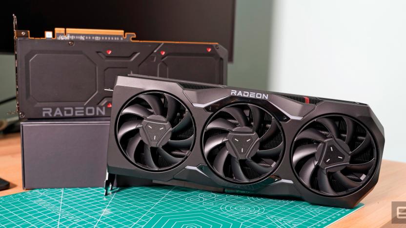 AMD Radeon RX 7900 XTX (front) and XT (rear)