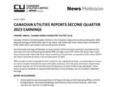 CANADIAN UTILITIES REPORTS SECOND QUARTER 2023 EARNINGS