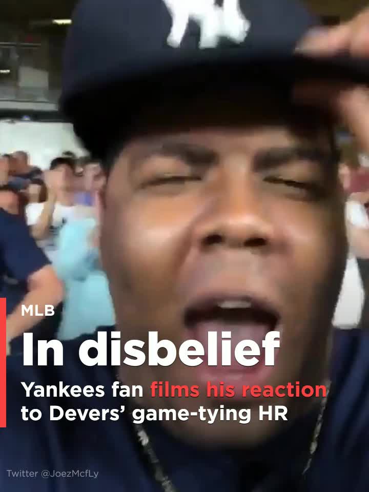 Yankees fan films his soul-crushing reaction to Rafael Devers