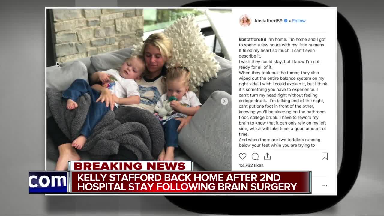 Kelly Stafford, wife of Lions' quarterback, describes diagnosis