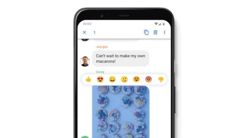 Google Messages Reactions