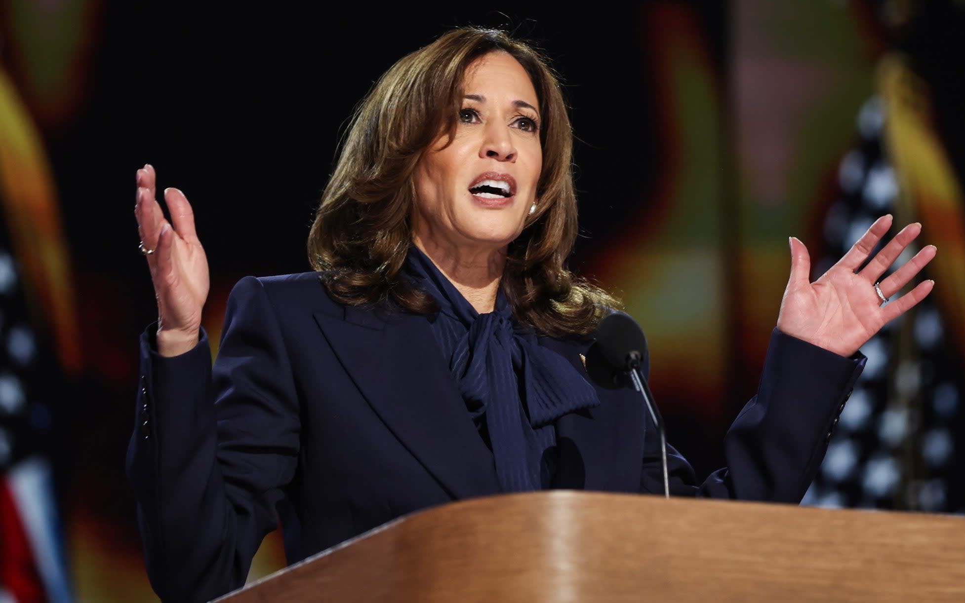 Kamala Harris vows to chart ‘new way forward’ as she accepts Democratic nomination