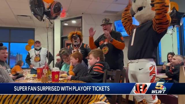 Young superfan surprised with tickets to Bengals Wild Card game