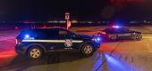 Police blocked the road in front of the Oneida Bingo and Casino in Green Bay, Wis on May 1. (AP)