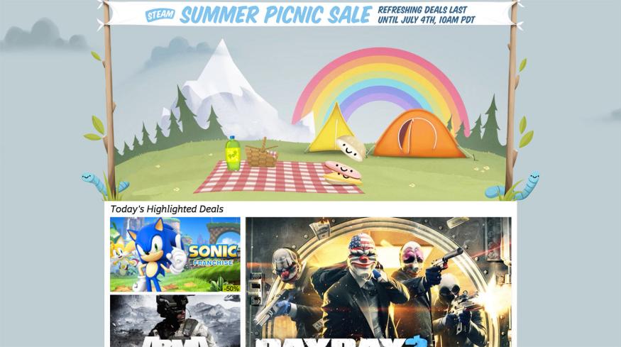 steam summer sale in a nutshell