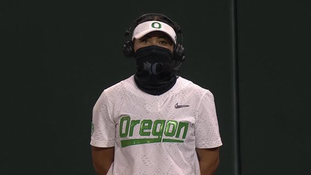 No. 4 Oregon's Rachel Cid on her grand slam: 'I looked at it for a little bit'